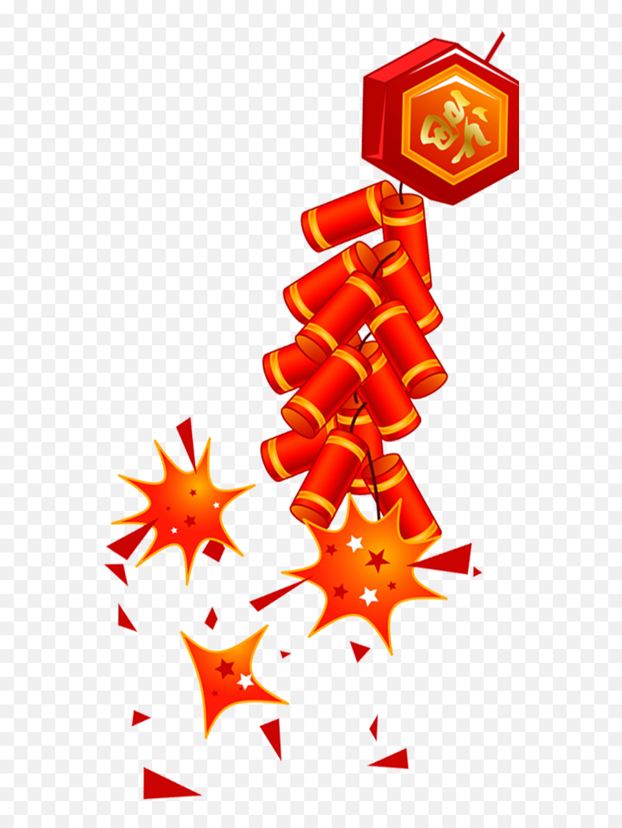 Firecracker Transparent Background Chinese New Year Clipart - Fire Crackers Chinese New Year Emoji,Chinese New Year Emoji
