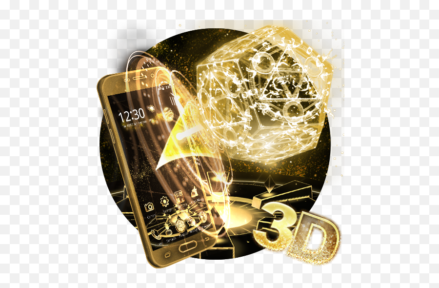 3d Glitter Golden Pentagon Theme - Google Graphic Design Emoji,Pentagon Emoji