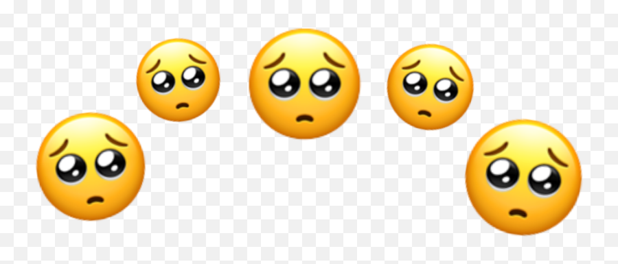 Emoji Sad Iphone Sticker By Eylul - Dot,Emoji Feelings
