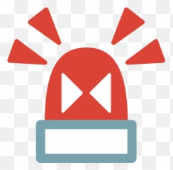 Police Car Light Emoji Clipart - Emoji Gyrophare,Police Car Emoji