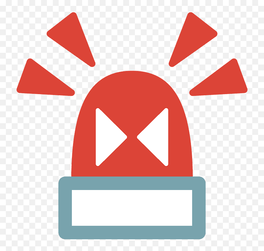 Police Car Light Emoji Clipart - Emoji Gyrophare,Police Car Emoji