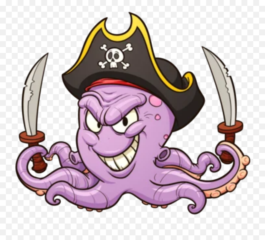 Pirate Treasure Treasurechest Sticker By R Dayberry - Pirate Octopus Cartoon Emoji,Treasure Chest Emoji