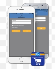 Iphone And Samsung Screen Capture Of Mobile App - Technology Applications Emoji