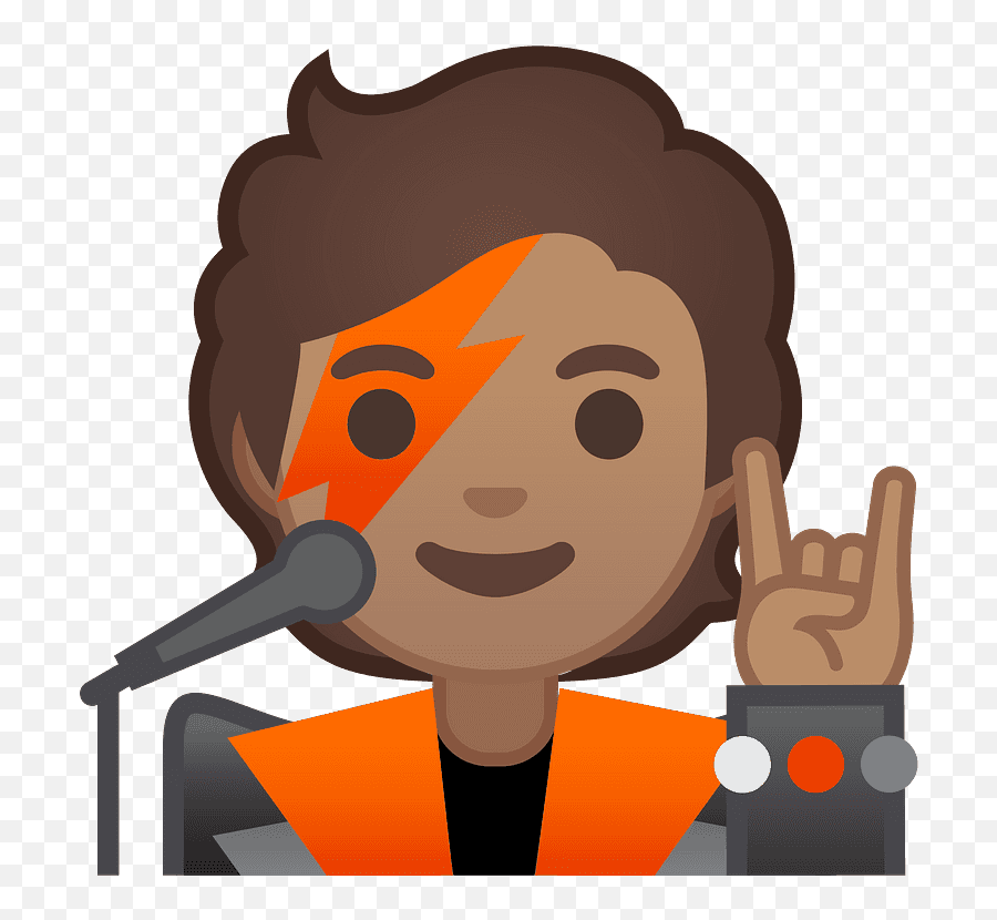 Singer Emoji Clipart - Man Singer Emoji,Singer Emoji