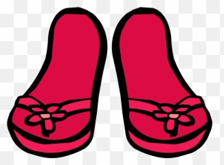 Magenta Sandals Club Penguin Wiki Fandom - Sandal Emoji,Sandal Emoji