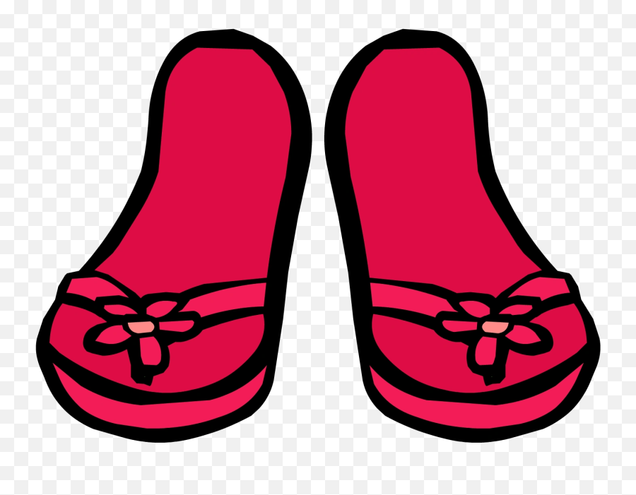 Magenta Sandals Club Penguin Wiki Fandom - Sandal Emoji,Sandal Emoji