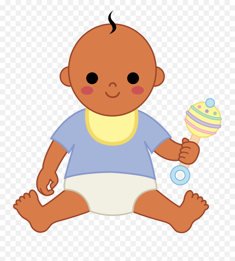 Baby Playing Babies Playing Cliparts Free Download Clip Art - Baby In A Bib Clipart Emoji,Black Baby Emoji