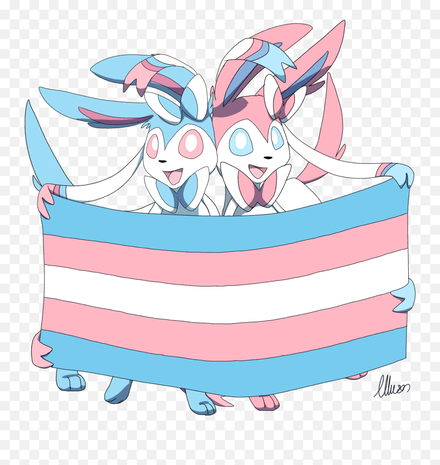 Pin - Sylveon Trans Pride Emoji,Pansexual Symbol Emoji