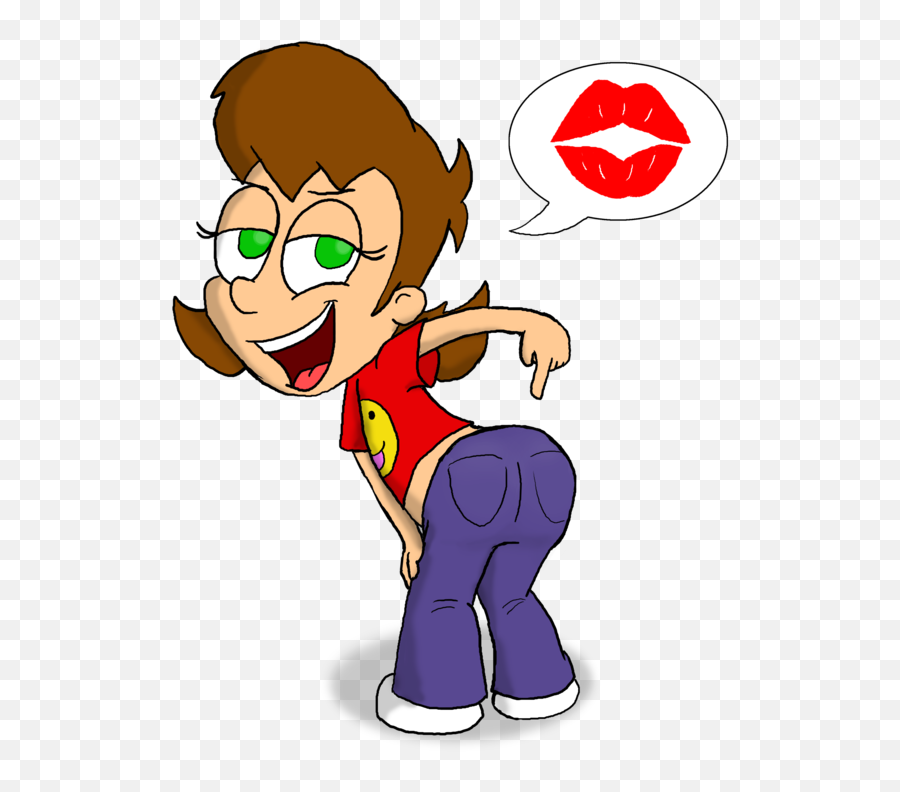 Image Kiss My Butt Clipart - Kiss Her Ass Cartoon Emoji,Emoji For Butt