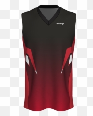 Custom Sublimated Basketball Jersey - Sweater Vest Emoji,Red Light Emoji