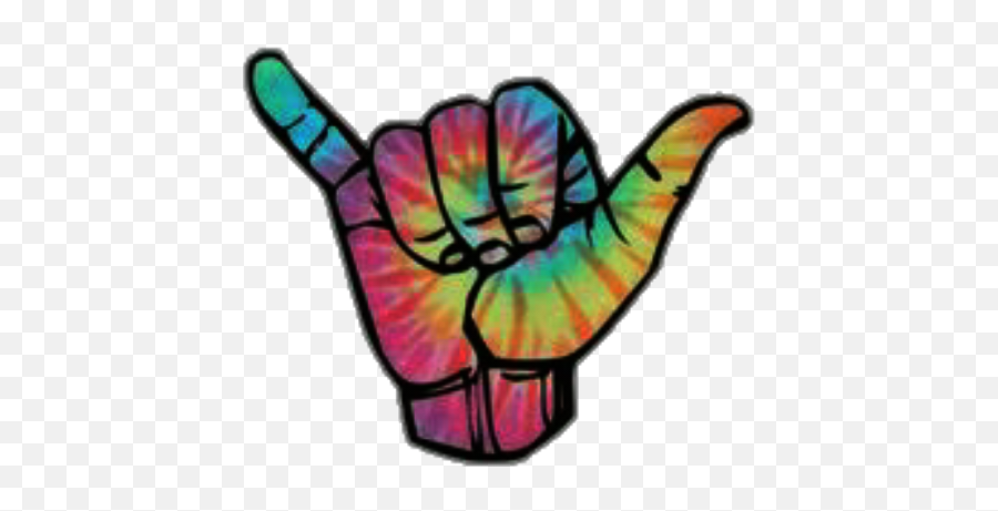 Hand Cool Emoji Colors Splash - Hang Loose Hand Png,Splash Emoji