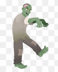 Zombie Free To Use Clip Art 2 - Walking Clipart Emoji