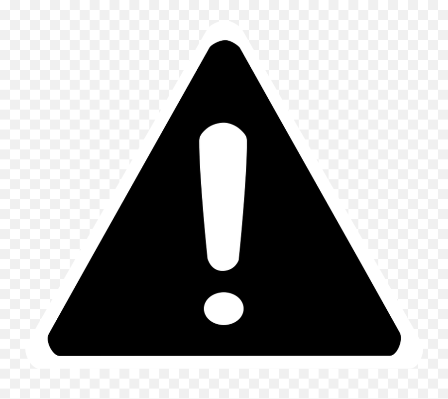 Free Risk Warning Vectors - Black Box Warning Symbol Emoji,Roll Eyes Emoticon