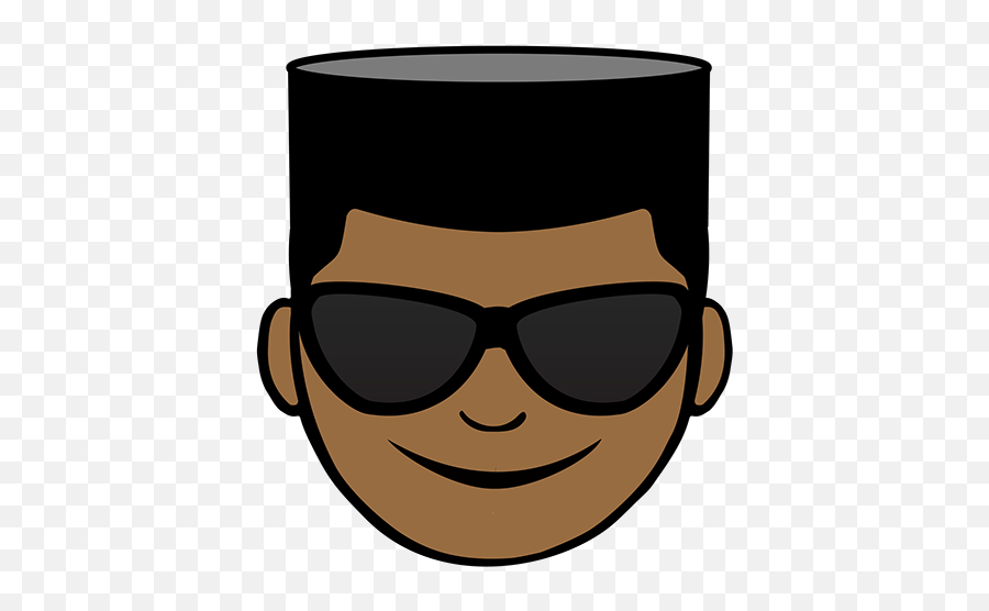 Download Black Emoji With Glasses - Portable Network Graphics,Glasses Emoji Png