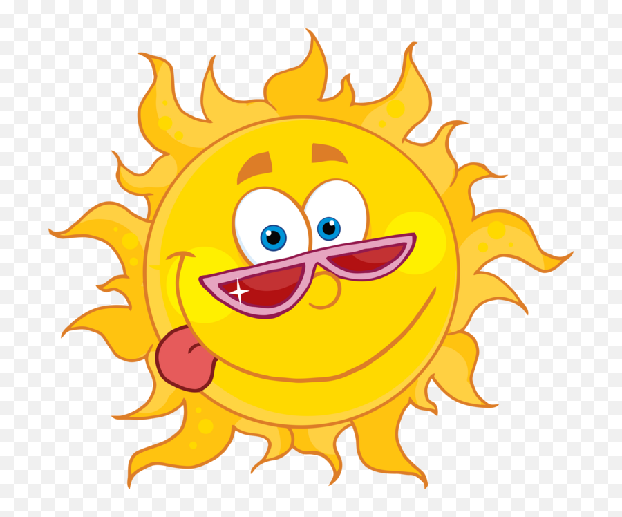 Pictures Of Cartoon Character Sun - Sun Clipart Emoji,Sun Emoticon