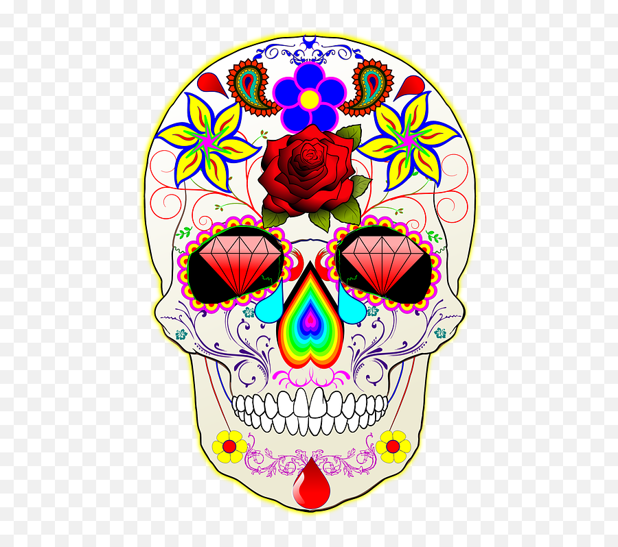 Mexican Sugar Skull - Sugar Skull Gift Tag Emoji,Sugar Skull Emoji
