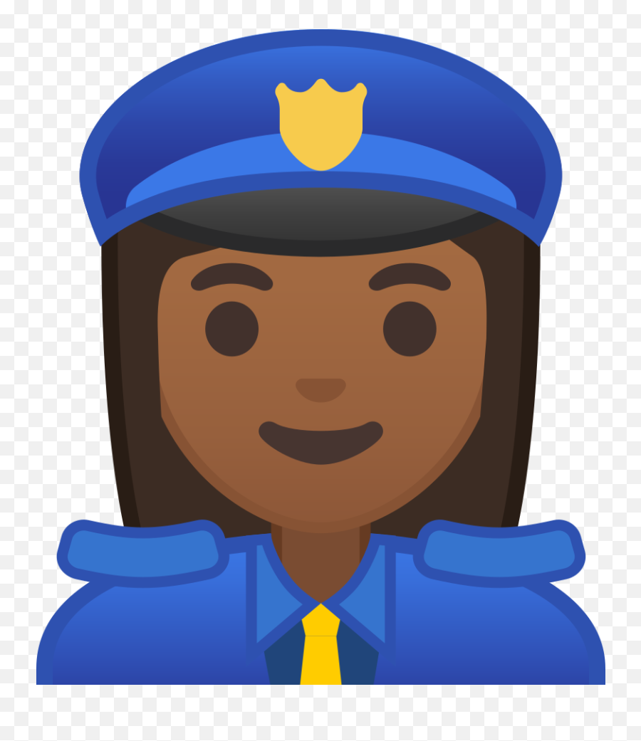 Police Officer Medium Dark Skin Tone - Police Woman Emoji Png,Police Light Emoji
