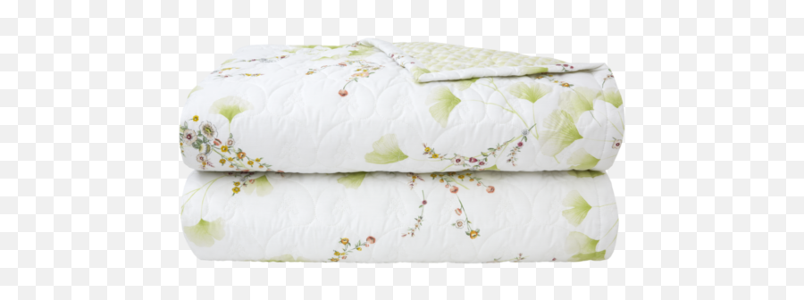 France Yves Delorme Ginkgo Cotton Percale Flat Sheet In - Pillow Emoji,Emoji Bedding