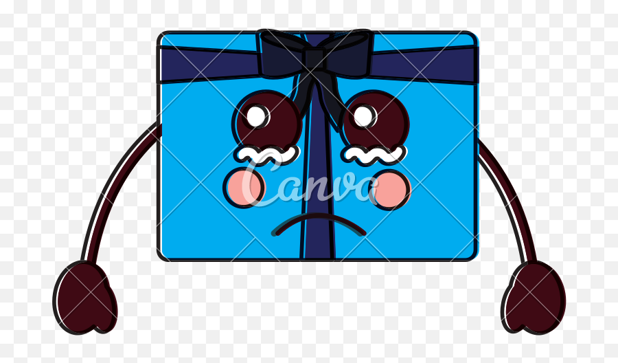 Gift Box Sad Crying Emoji Icon - Canva,Sad Crying Emoji