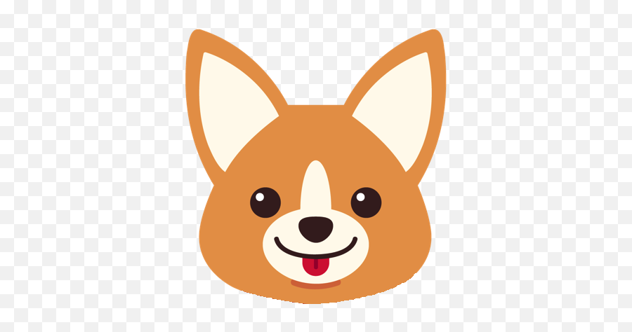 Corgi Icon - Transparent Corgi Cartoon Emoji,Corgi Emoticon