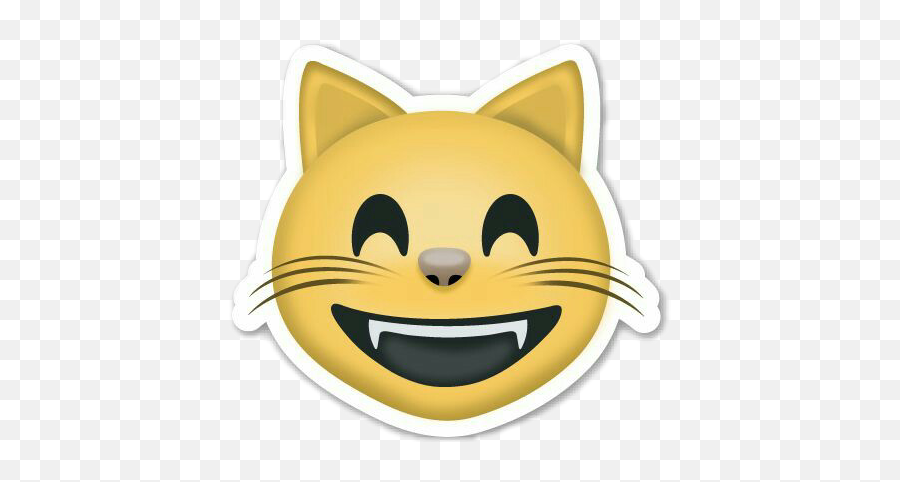 Tumblr Cute Overlay Emoji Emojis Cat - Transparent Background Cat Emoji Png,Emoji Smiley Pillow