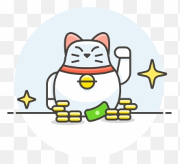 Lucky Cat Money Icon - Png Emoji