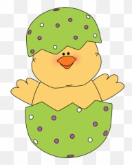 Chick Coming Out Of Egg Clipart - Easter Chick Clip Art Emoji,Chicken Hatching Emoji