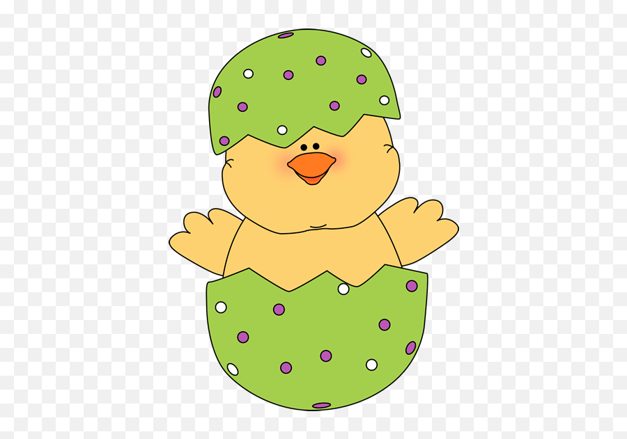 Chick Coming Out Of Egg Clipart - Easter Chick Clip Art Emoji,Chicken Hatching Emoji