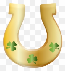 Horseshoe St Patricks Day Shamrock - St Patricks Day Horseshoe Emoji,Shamrock Emoji For Facebook