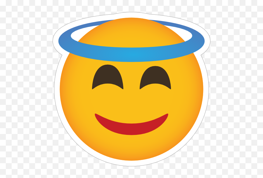 Phone Emoji Sticker Halo - Smiley,Flipping The Bird Emoji