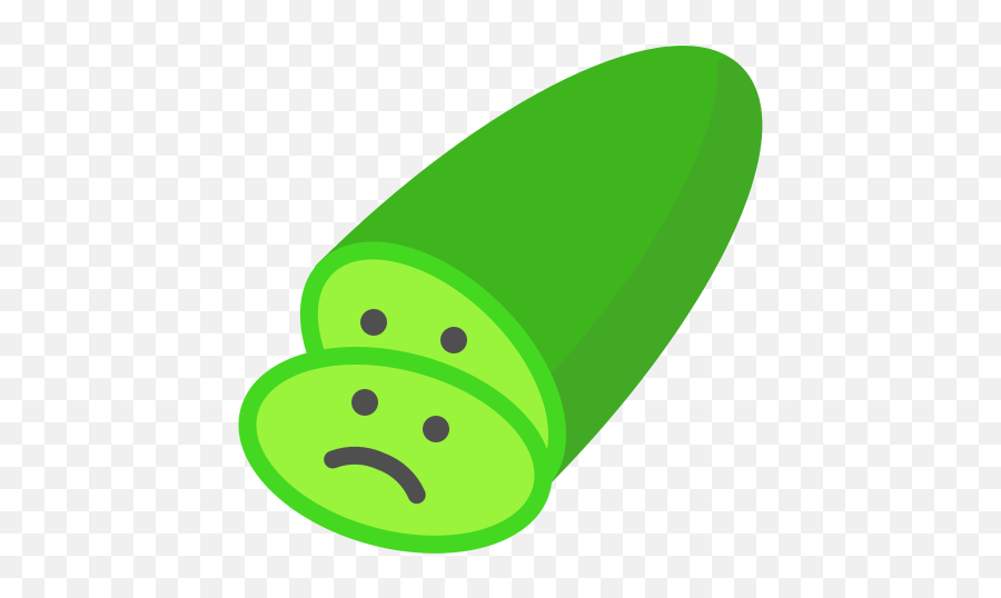 Cucumber Emoji Emoticon Sad Vegetable Food Free Icon Of - Clip Art,Vegetable Emoji