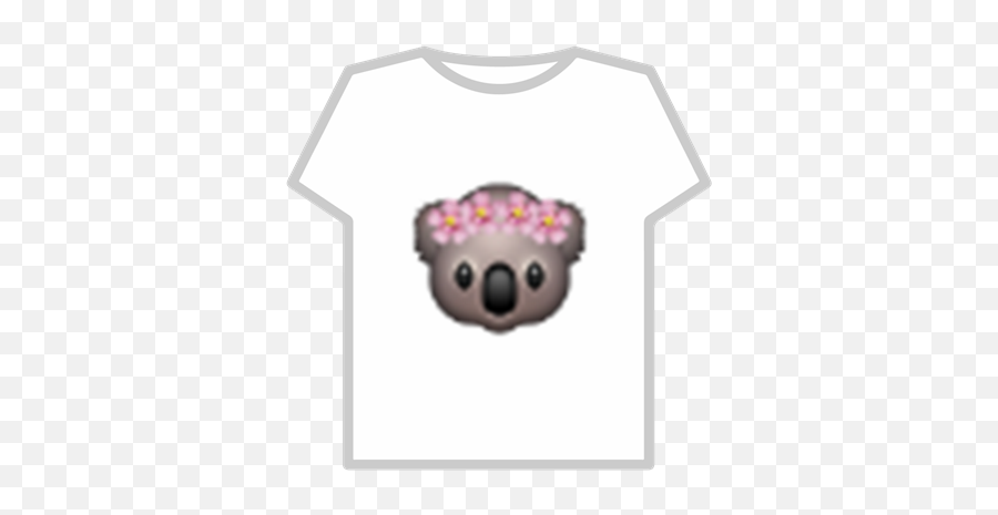 Koala Emoji W Flower Crown 4 - Roblox Roblox Boobs T Shirt,Flower Crown Emoji