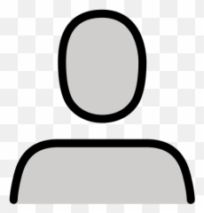 Bust In Silhouette - Circle Emoji