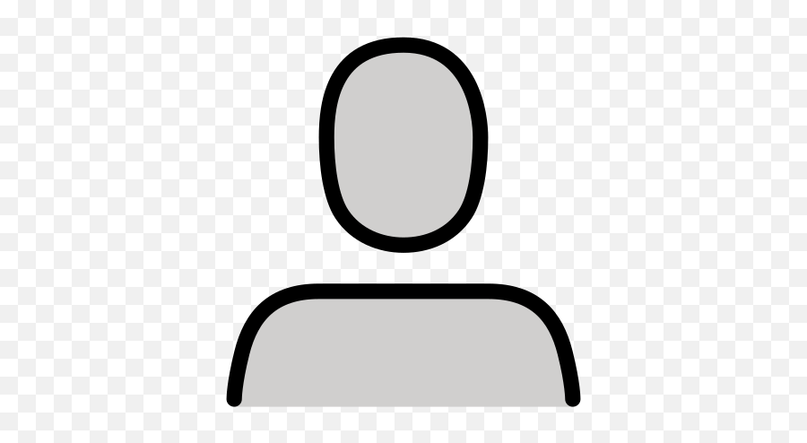 Bust In Silhouette - Circle Emoji,Silhouette Emoji