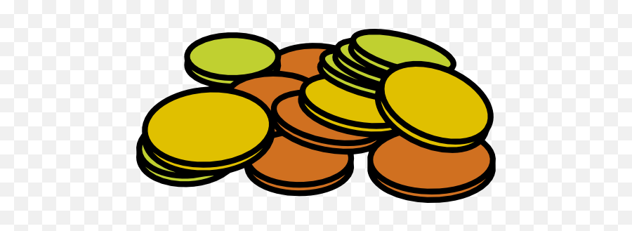 Coins Clip Art 2 - Clipartix Cartoon Pennies Clipart Emoji,Coins Emoji