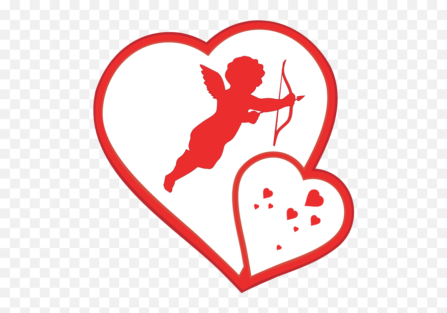 Cupid Heart Valentines Day Clipart - Free Cupid Clipart Emoji,Cupid Heart Emoji