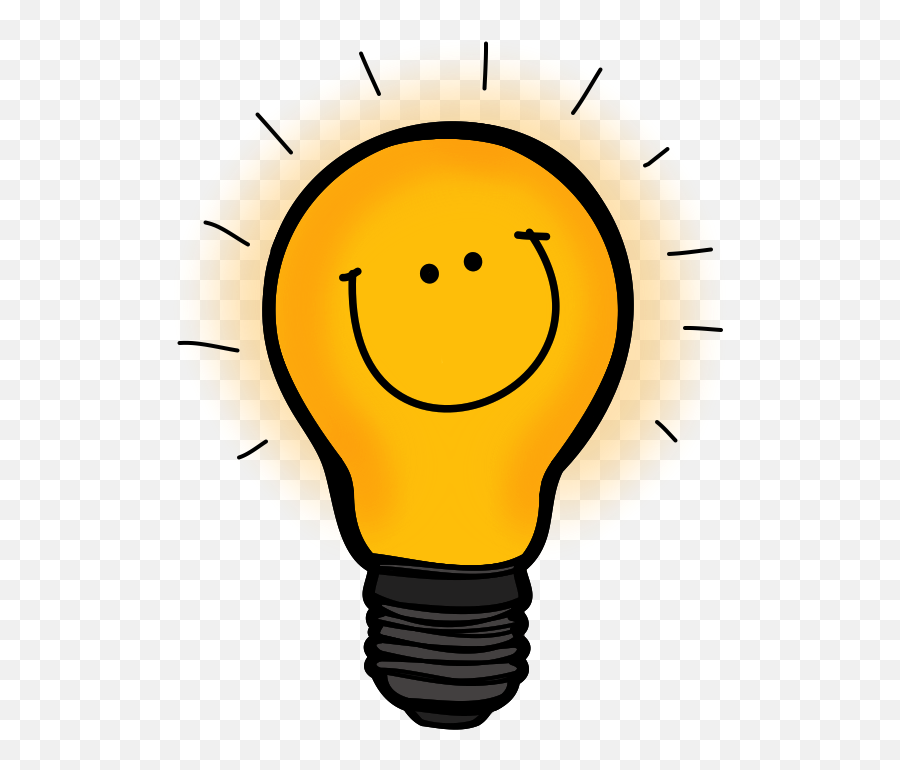 Thinking Light Bulb - Smiling Light Bulb Emoji,Thinker Emoji