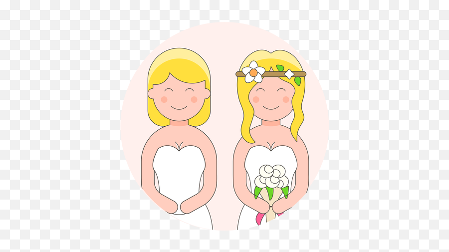 Lesbian Gowns 8 Download - Logo Icon Icon Download Cartoon Emoji,Lesbian Sign Emoji