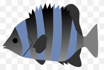 Striped Beakfish Fish Clipart - Coral Reef Fish Emoji,Clown Fish Emoji