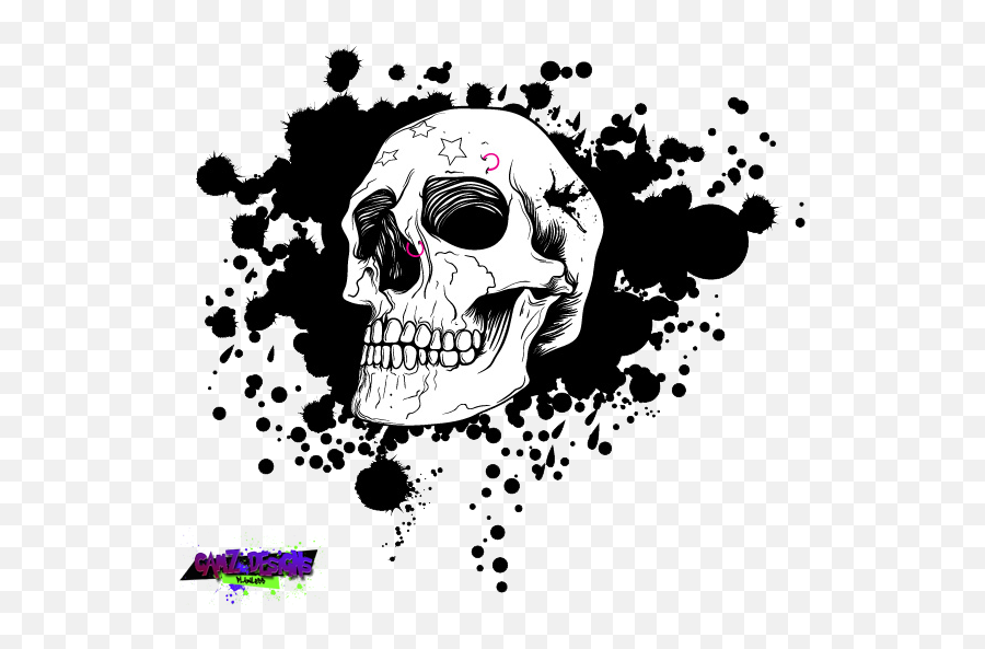 Vector Emo Skull Psd Official Psds - Skull Emoji,Emo Emoji