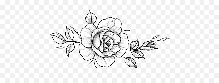 Aesthetic Flowers Png Black And White - Aesthetic Black And White Flower Emoji,Dying Rose Emoji