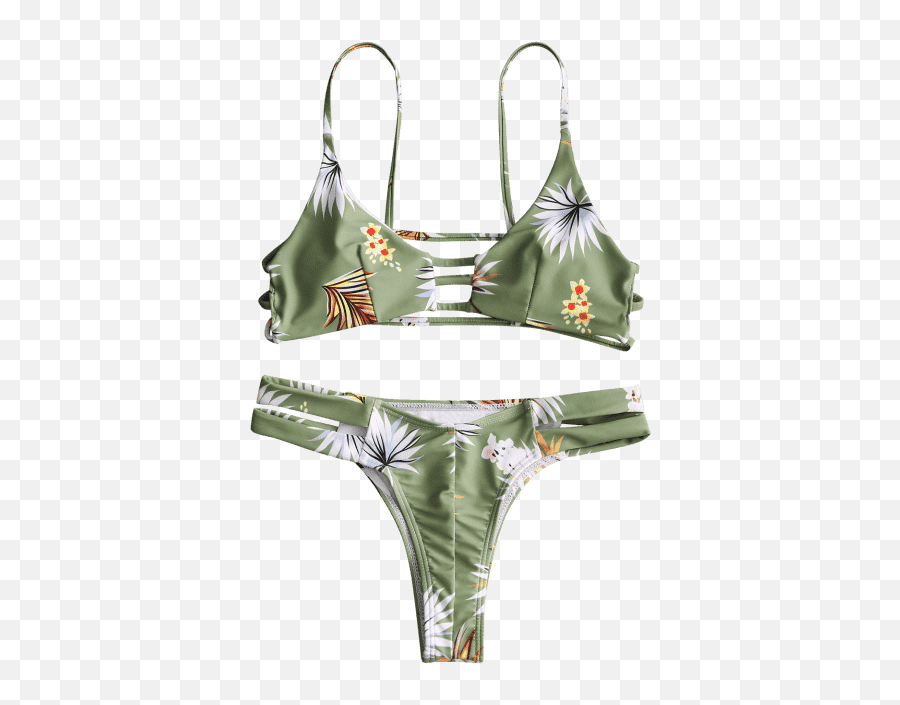 Download Hd Floral Ladder Cut Out Thong - Solid Emoji,Thong Emoji