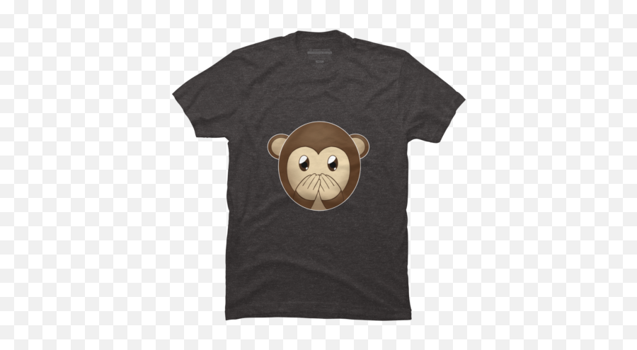 Best Monkey T - Shirts Tanks And Hoodies Design By Humans Emoji,Monkey See Emoji