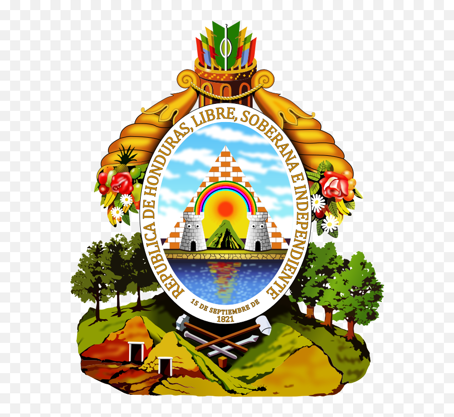 Coat Of Arms Of Honduras - Honduras Government Emoji,Trinidad Flag Emoji