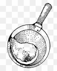 Pork Chop In Frying Pan Vector Drawing - Ham The Clip Art Emoji
