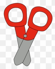 Red Scissors Clip Art Red Scissors Vector Image - Clipart Things In School Emoji,Scissors Emoji