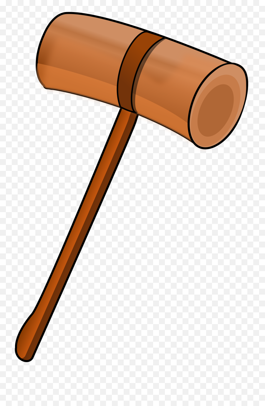 Mallet Hammer Clipart - Wooden Hammer Clipart Emoji,Gavel Emoji