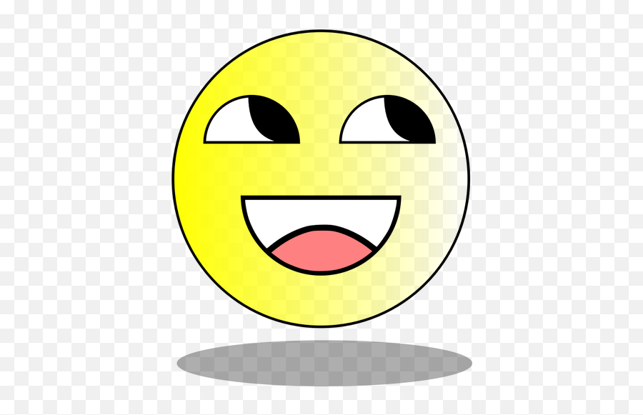 Vector Drawing Of Smiley Looking Up And Left - Outline Lemon Clipart Emoji,Eyes Emoji