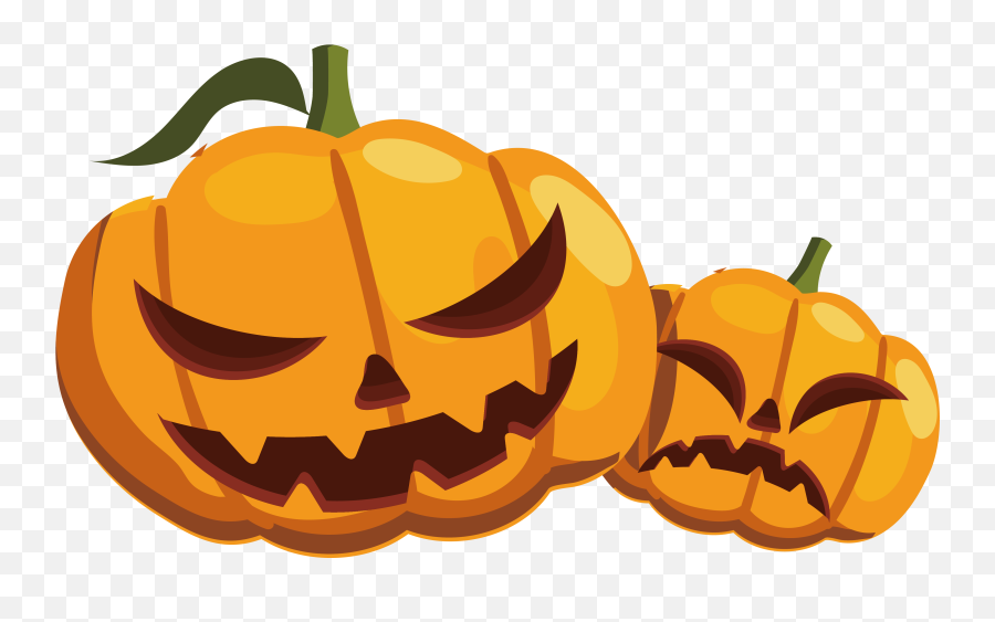 Calabaza Png Halloween Clipart - Halloween Pumpkin Vector Png Emoji,Emoji Carved Pumpkin