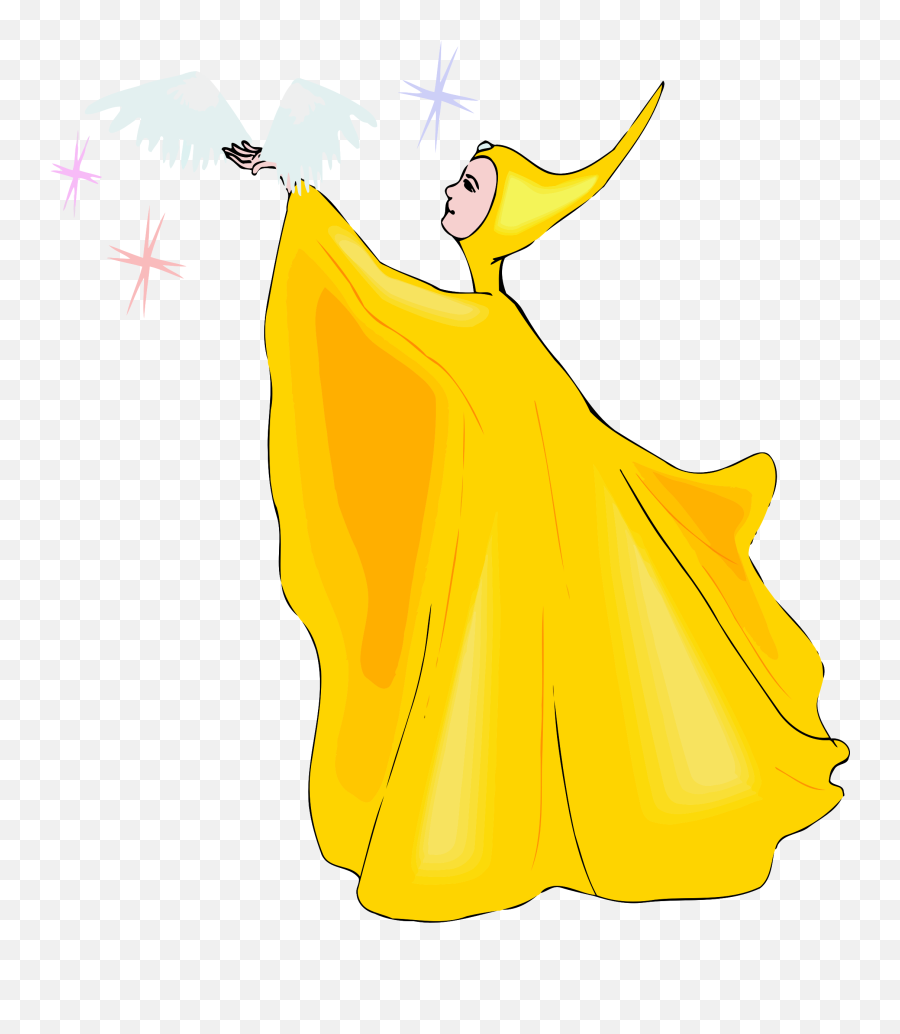 Fairy In Golden Robe Vector Clipart - Cartoon Emoji,Horse Arm Emoji